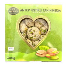 Халва Тахінна з фісташкою подарункова, 300г, виробник Amanti, Туреччина