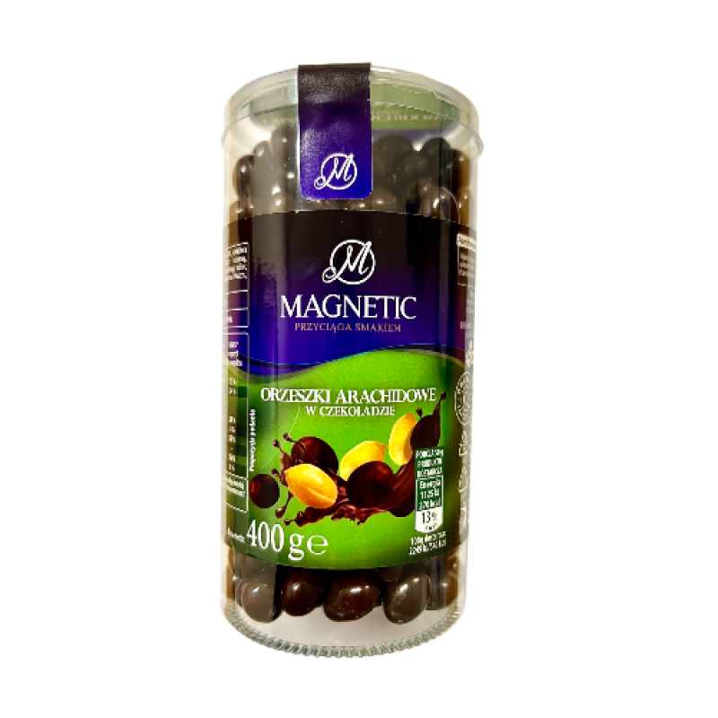 Драже MAGNETIC «АРАХІС у темній глазурі», 400г, виробник Amanti, Україна